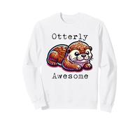 Funny Otterly Awesome Pun for Kids Girls Boys Otter Sweatshirt