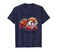 Funny Otterly Awesome Pun for Kids Girls Boys Otter T-Shirt