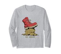 Funny Outdoor Pun Sole Survivor Manche Longue