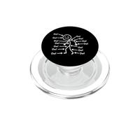 Funny Ow Body Pain Personnage Humour Design PopSockets PopGrip pour MagSafe