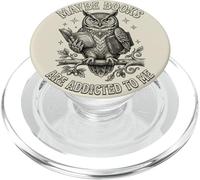 Funny Owl Bookworm Meme Peut-être Que Les Livres sont accros à Moi PopSockets PopGrip pour MagSafe