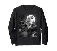 Funny Owl Selfie Pleine Lune Sorcières Volantes Forêt Halloween Manche Longue