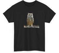 Funny Owl Tee Hoo Hoo's Your Daddy Shirt Nature T-Shirt(XX-Large)
