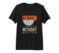 Funny Padel, Attention, Je Le Jure sans préavis T-Shirt Haut de Gamme