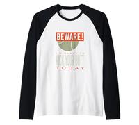 Funny Padel, Attention, Je suis prête à Te botter Les Fesses Aujourd'hui Manche Raglan