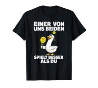 Funny Padel Duck : l'un De Nous Deux Joue Mieux Que Toi T-Shirt