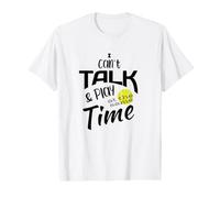Funny Padel I Can't Talk and Play at Same Time T-Shirt Graphique avec Valeur