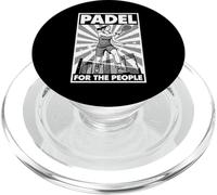 Funny Padel Tennis for The People Vintage Propagande Femme PopSockets PopGrip pour MagSafe