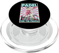 Funny Padel Tennis for The People Vintage Propagande Femme PopSockets PopGrip pour MagSafe