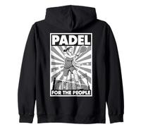Funny Padel Tennis for The People Vintage Propagande Femme Sweat à Capuche