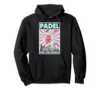 Funny Padel Tennis for The People Vintage Propagande Femme Sweat à Capuche