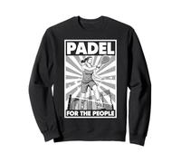 Funny Padel Tennis for The People Vintage Propagande Femme Sweatshirt