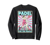Funny Padel Tennis for The People Vintage Propagande Femme Sweatshirt
