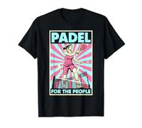 Funny Padel Tennis for The People Vintage Propagande Femme T-Shirt