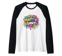 Funny Paint Ball Lover Joke Citation This is My Paintball Manche Raglan