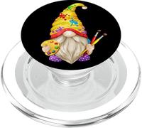 Funny Painter GNOME for Artist Girls Who Loves Painting PopSockets PopGrip pour MagSafe