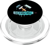 Funny Painter Sayig: Paint Roller & Brush This is How I Roll PopSockets PopGrip pour MagSafe