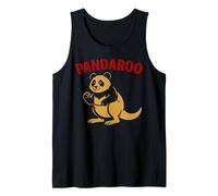 Funny Panda Kangaroo Australia China Animal Wildlife Cartoon Débardeur