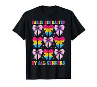 Funny Pansexual Pan Pride facilement distrait par tous les sexes T-Shirt
