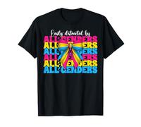 Funny Pansexual Pan Pride facilement distrait par tous les sexes T-Shirt