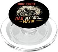 Funny Papa Motorcycle Rider, Dad Biker, Cadeau, Premier vélo PopSockets PopGrip pour MagSafe