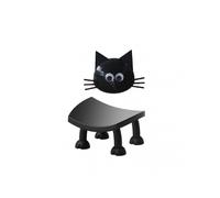 Funny Paper Holder Free Standing Toilet Roll Holder 3D Printed Black Cat Tissue Paper Holder Bathroom Decoration