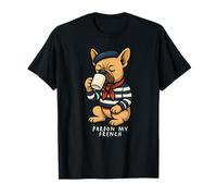 Funny Pardon Bouledogue français Frenchie Chien Café Maman Papa Enfants T-Shirt