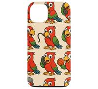 Funny Parrot Cartoon Meme Mischief Animal Humor Art Coque pour iPhone 13