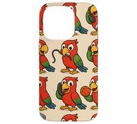 Funny Parrot Cartoon Meme Mischief Animal Humor Art Coque pour iPhone 14 Pro