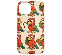 Funny Parrot Cartoon Meme Mischief Animal Humor Art Coque pour iPhone 15