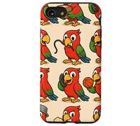 Funny Parrot Cartoon Meme Mischief Animal Humor Art Coque pour iPhone SE (2020) / 7/8