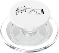 Funny Partitions de Musique en Forme de bâton Blanc PopSockets PopGrip pour MagSafe