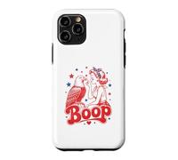 Funny Patriotic Eagle Boop Retro Pinup Girl Booping Humour Coque pour iPhone 11 Pro