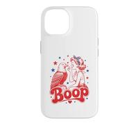 Funny Patriotic Eagle Boop Retro Pinup Girl Booping Humour Coque pour iPhone 14