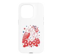 Funny Patriotic Eagle Boop Retro Pinup Girl Booping Humour Coque pour iPhone 15 Pro