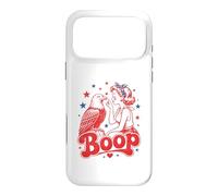 Funny Patriotic Eagle Boop Retro Pinup Girl Booping Humour Coque pour iPhone 17 Pro Max
