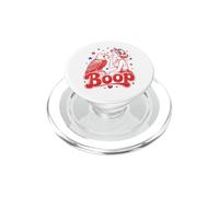 Funny Patriotic Eagle Boop Retro Pinup Girl Booping Humour PopSockets PopGrip pour MagSafe