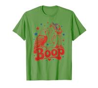 Funny Patriotic Eagle Boop Retro Pinup Girl Booping Humour T-Shirt