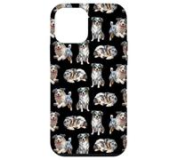 Funny Pattern Happy Blue Merle Australian Shepherd Lover Coque pour iPhone 12 Mini