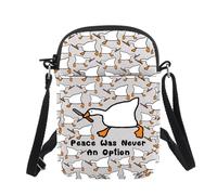 Funny Peace Was Never An Option Goose Meme Sac à bandoulière Cadeau pour amateur d'oie, Option B Royaume-Uni