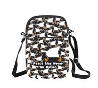 Funny Peace Was Never An Option Goose Meme Sac à bandoulière Cadeau pour amateur d'oie, Peace Was B