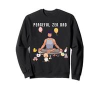 Funny Peaceful Zen Dad Namaste Yoga Méditation Mindfulness Sweatshirt