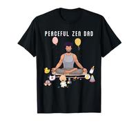 Funny Peaceful Zen Dad Namaste Yoga Méditation Mindfulness T-Shirt