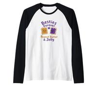 Funny Peanut Butter and Jelly Besties Ensemble Assorti ami Manche Raglan