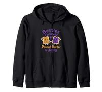 Funny Peanut Butter and Jelly Besties Ensemble Assorti ami Sweat à Capuche