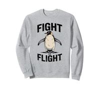 Funny Penguin Fight Or Flight Meme Pingouin Sweatshirt