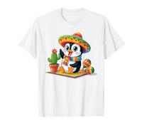 Funny Penguin Lovers Cinco De Mayo Sombrero Cactus Mexicain T-Shirt