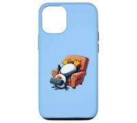 Funny Penguin VR Chaise de Jeu Chill Nerd Coque pour iPhone 12/12 Pro