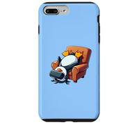 Funny Penguin VR Chaise de Jeu Chill Nerd Coque pour iPhone 7 Plus/8 Plus