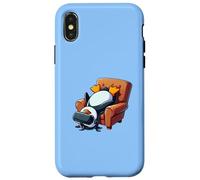Funny Penguin VR Chaise de Jeu Chill Nerd Coque pour iPhone X/XS